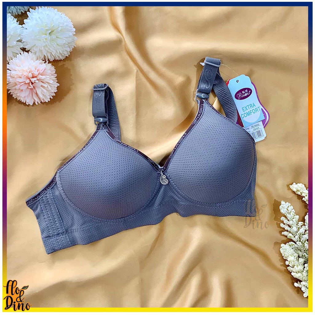 Bra Wanita Tanpa Kawat BH Piaoli polos pori