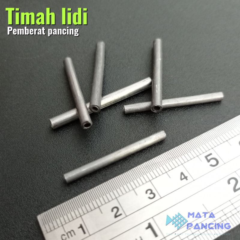 10pcs timah lidi pemberat pancing