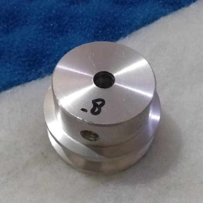 Pulley alumunium A1 - 2 inci as 8 mm puli alumunium