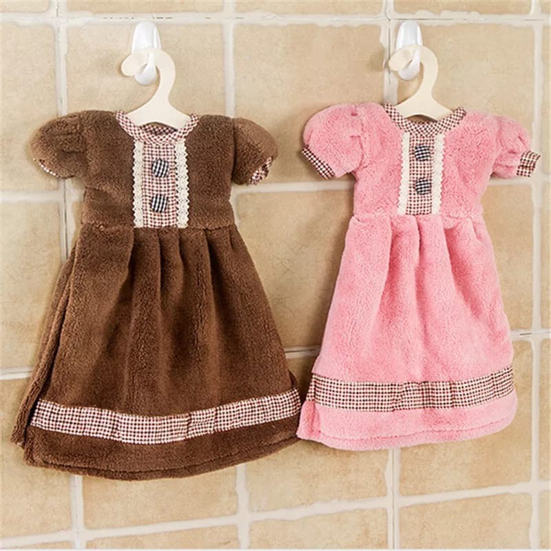 Lap Tangan Lucu Model Dress Baju Lap Tangan Handuk Gantung Dapur Lembut Menyerap Air / Hand Towel