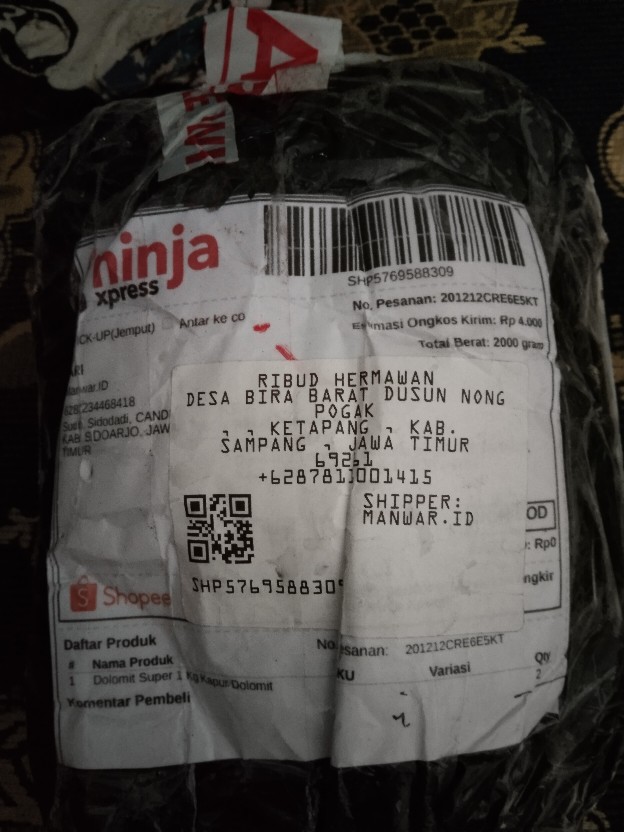 Dolomit Super 1 Kg Kapur Dolomit Putih Dan Coklat