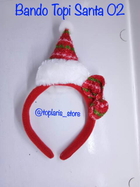 Bando Topi Santa Clause Accessoris Natal 02