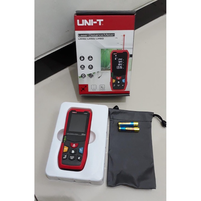 UNI-T Meteran Laser UNI T LM-40M Pengukur Digital 40m meter 40 m Laser Distance Meter