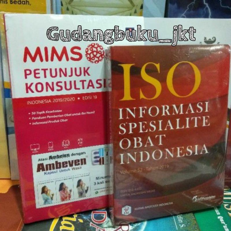 PAKET 2 BUKU FARMASI MIMS DAN ISO [TERBARU] TAHUN 2020