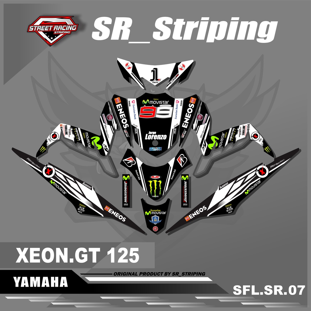 Decal Full Body XEON GT 125 / Variasi XEON GT 125 / XEON GT 125 / Stiker XEON GT 125 / Striping Moto