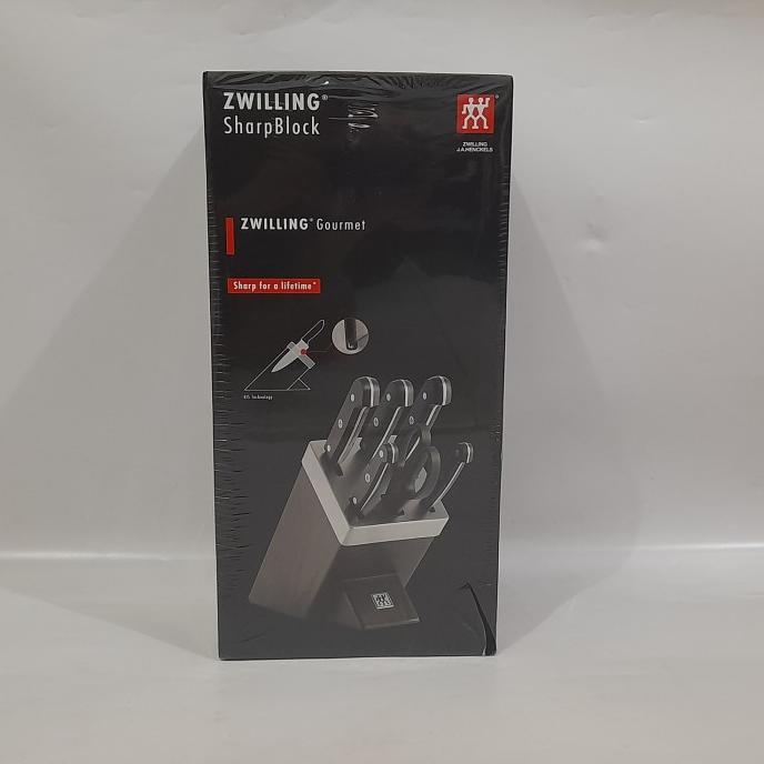 

ZWILLING Gourmet with Self Sharpening knives block set of 7 New Stock