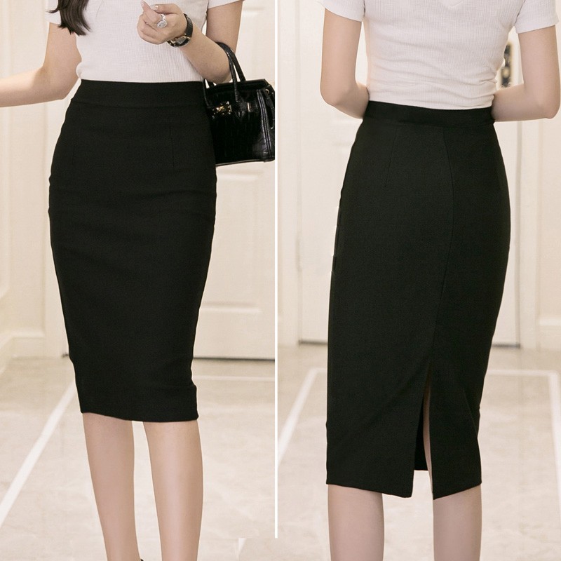 high waist long skirt