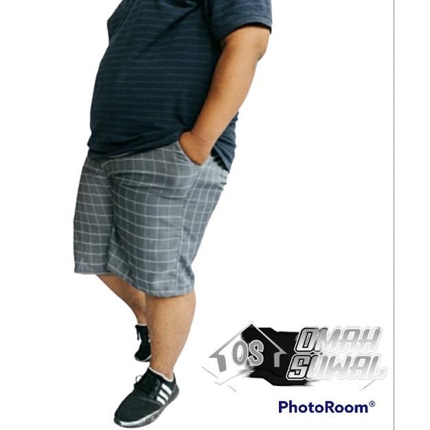 (SALE) CELANA TARTAN JUMBO PRIA TARTAN PENDEK JUMBO XXXL CELANA PENDEK KOTAK JUMBO