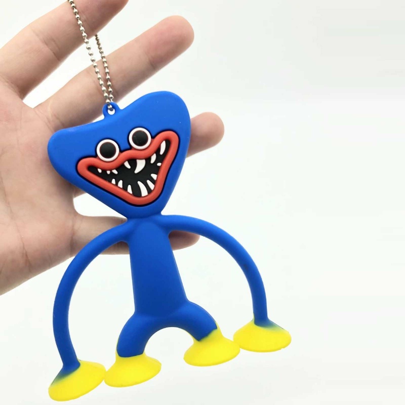 Gantungan Kunci Huggy Wuggy Poppy Playtime Bahan Silica Gel Handmade Diy Untuk Hadiah Ulang Tahun