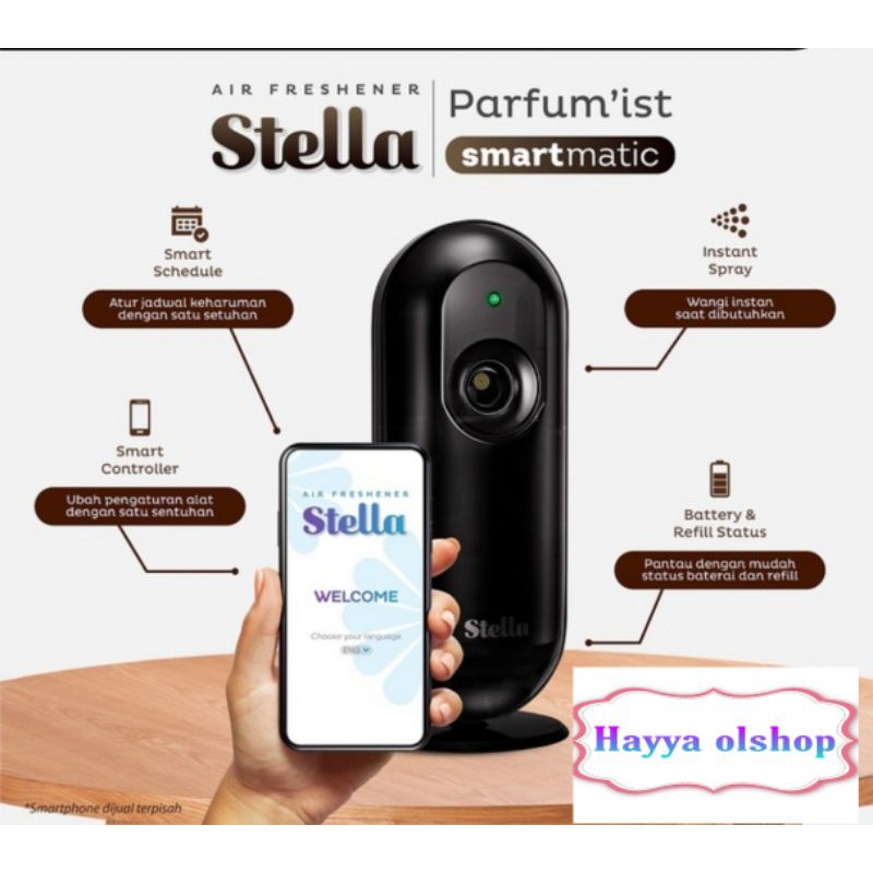 STELLA SMART MATIC NEW ALAT PARFUMIS + REFFIL 225ML