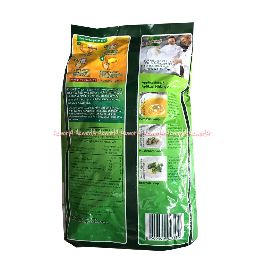 Knorr Cream Soup 1Kg Sup Tepung Bahan membuat Kream Sup Instan