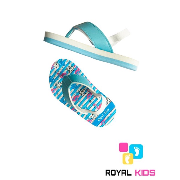 SANDAL BEBY FLAMINGO ROYAL KIDS (bisa custom nama)