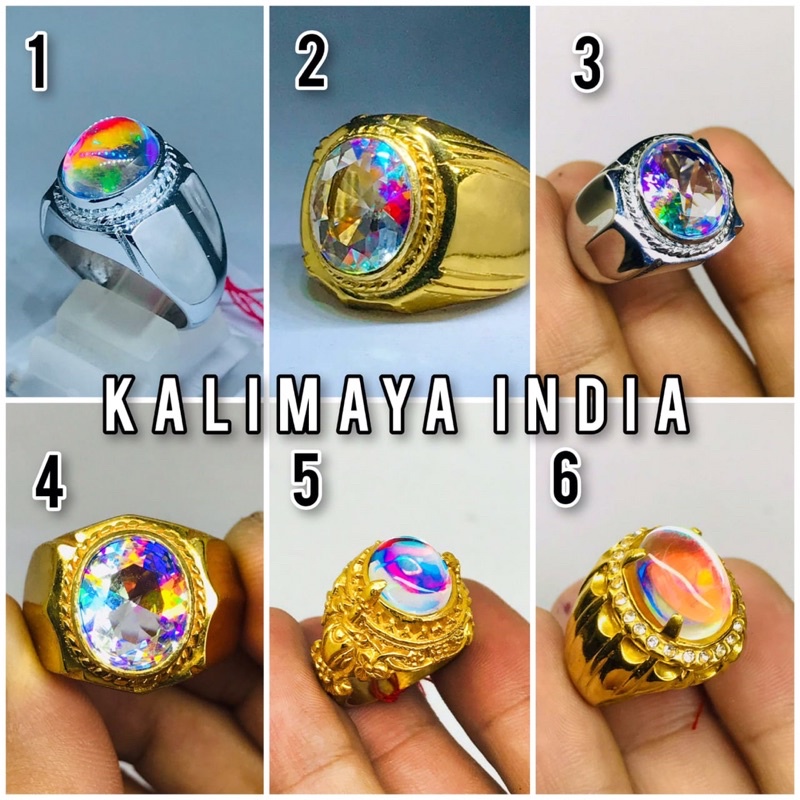 Cincin Kalimaya India Pelangi Super