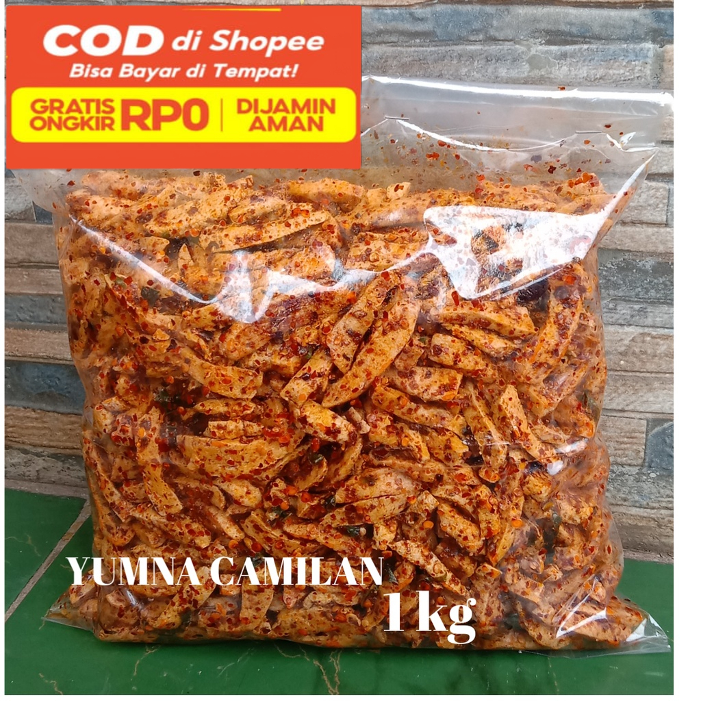 

Basreng 1kg/Basreng Bumbu Basah Daun jeruk pedas Basreng viral