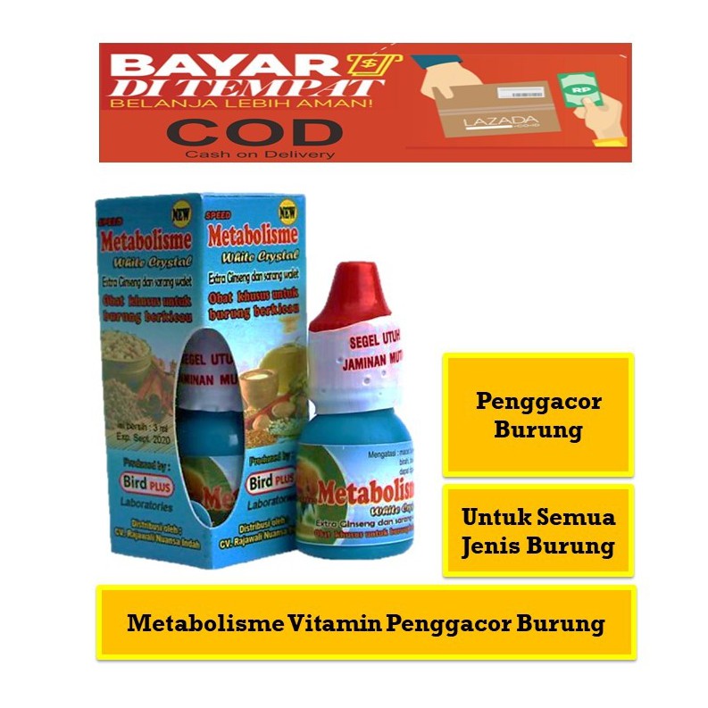 Vitamin Burung METABOLISME BMW Master White Crystal