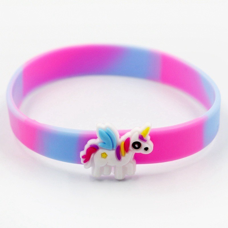 Gelang Model Unicorn Bahan Silikon untuk Pesta / Hadiah