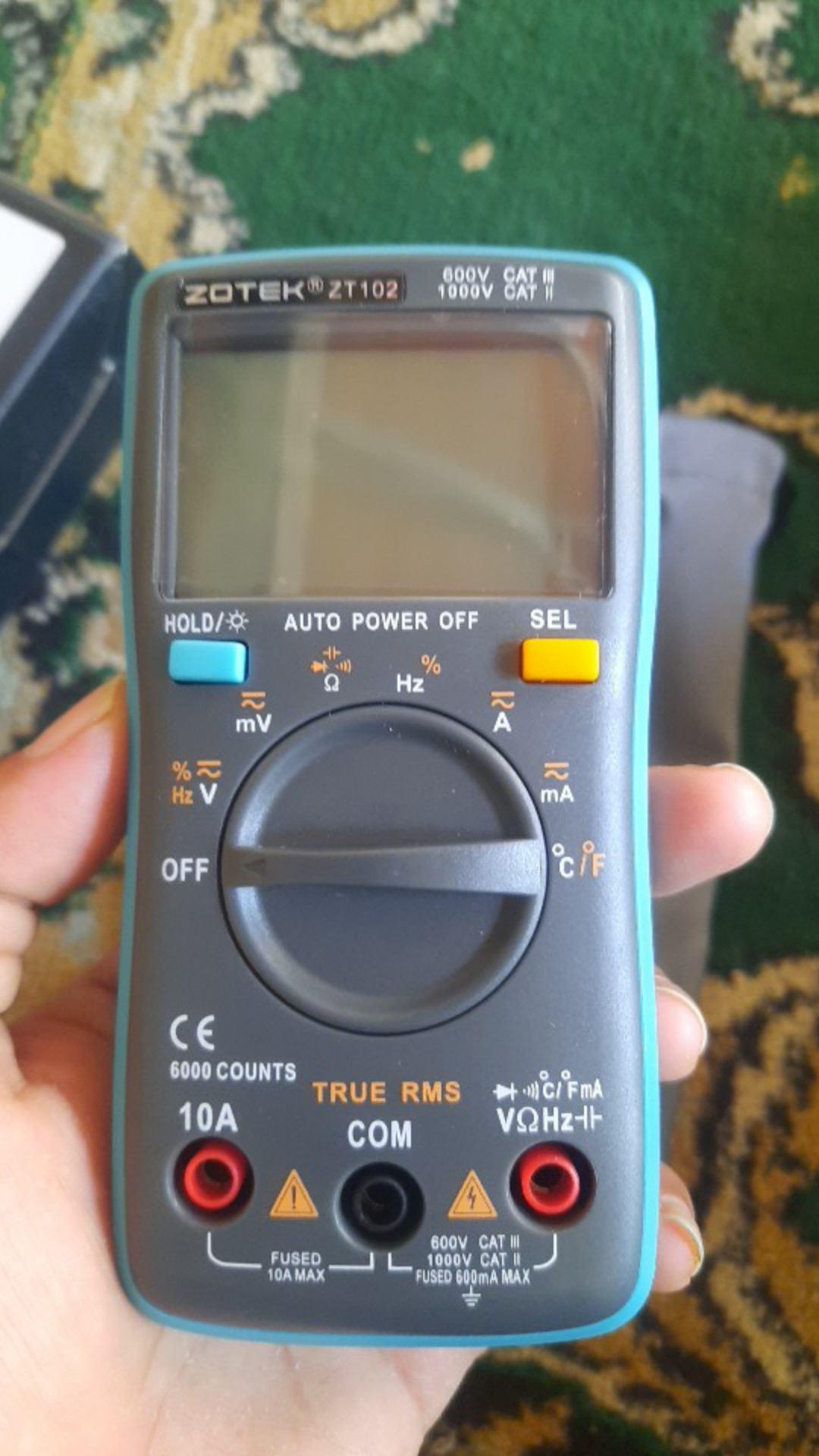 Original Digital Avometer Zotek Zt102 Multitester Digital Zt 102