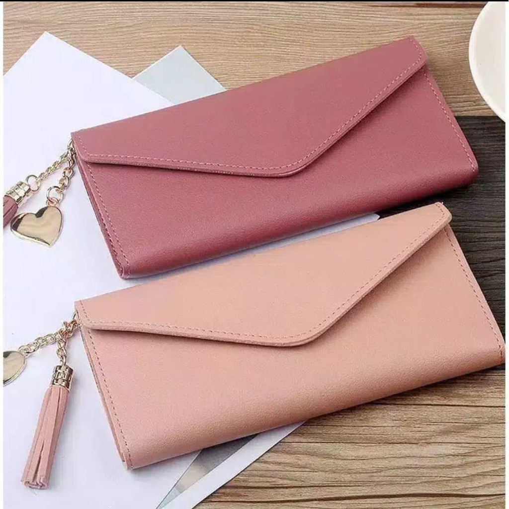 ( Fy )COD Dompet import dompet Wanita Murah Dompet Wanita Panjang Cantik Dompet Import Real Pict C3