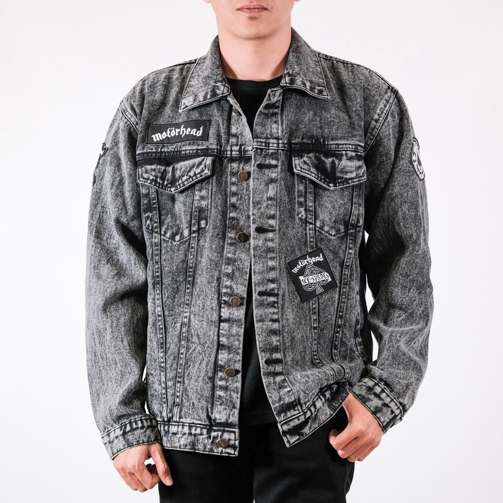 JAKET JEANS DENIM PATCH BORDIR - MOTORHEAD