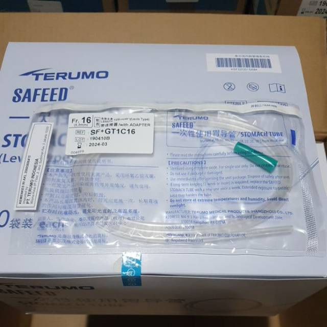 NGT TERUMO Fr 16 / Stomach Tube 16 Terumo / Selang Makan