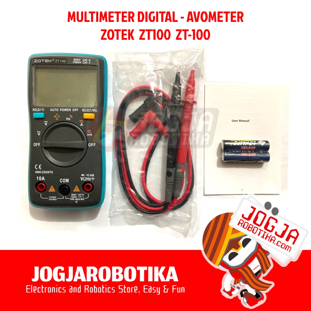 MULTIMETER DIGITAL AVOMETER ZOTEK ZOYI ZT100 ZT-100