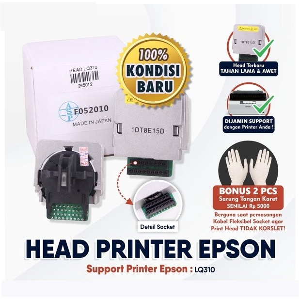 HEAD PRINTER EPSON LQ310 LQ-310 ORIGINAL