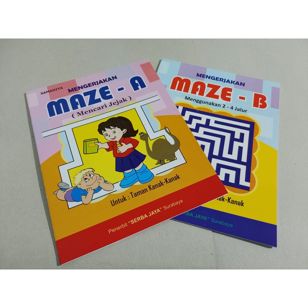 Paket Buku Mengerjakan Maze A B Mencari Jejak Serba Jaya