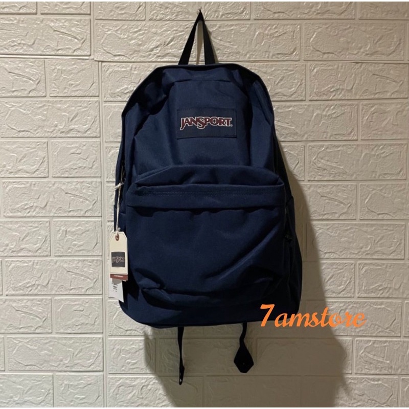 Tas Ransel / Backpack Jansport Superbreak Biru Navy ORIGINAL