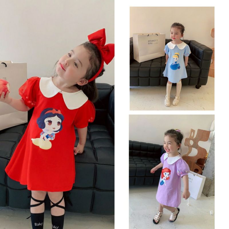 Dress Princess anak perempuan IMPORT 2-5 tahun