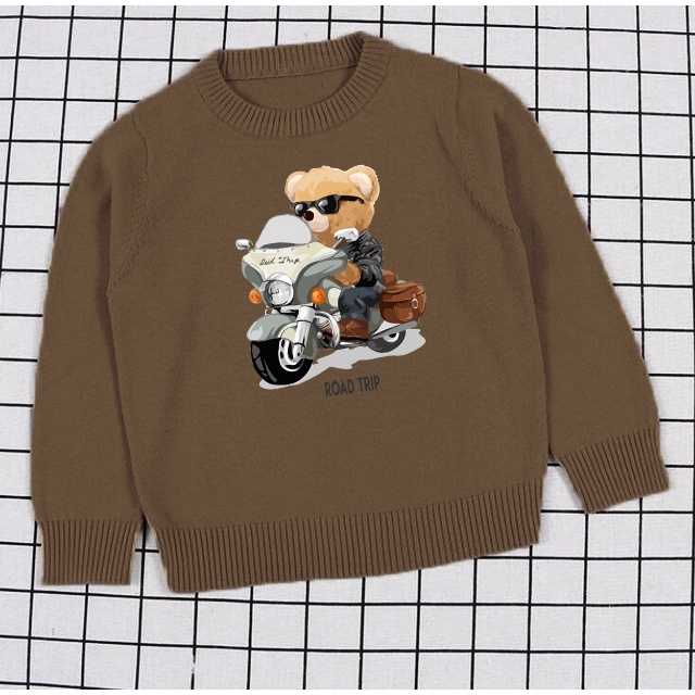 Crewneck Anak Road Trip Sweater anak size M-XXL