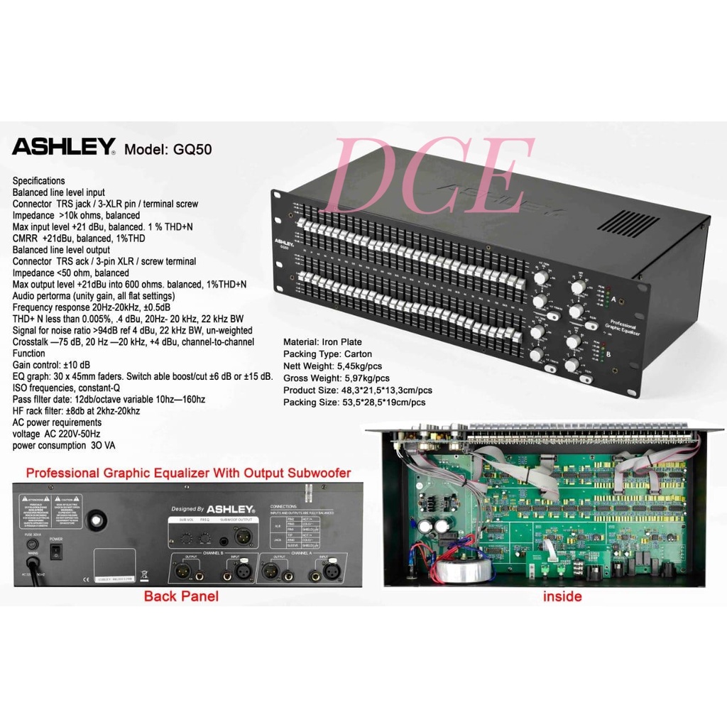 Equaliser ASHLEY GQ50 ASHLEY GQ 50 Original