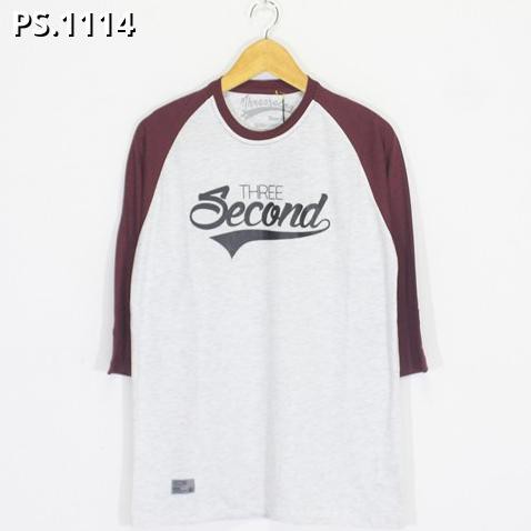 Kaos Distro Murah | Baju Pria Murah | Kaos Reglan 3/4 3second GG PS-1114 | Kaos Murah Keren