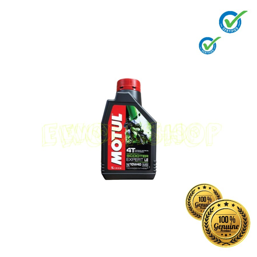 OLI MOTUL MATIC SCOOTER EXPERT LE 4T 10W40 1 L 100% Original Product