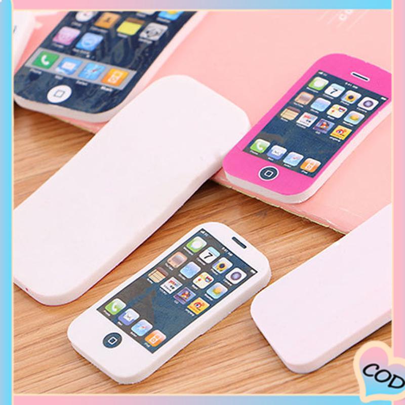 COD❤️Eraser Smartphone Mobil Alat Tulis Kreatif Kartun Penghapus Ponsel Hadiah Hadiah Penghapus Lucu