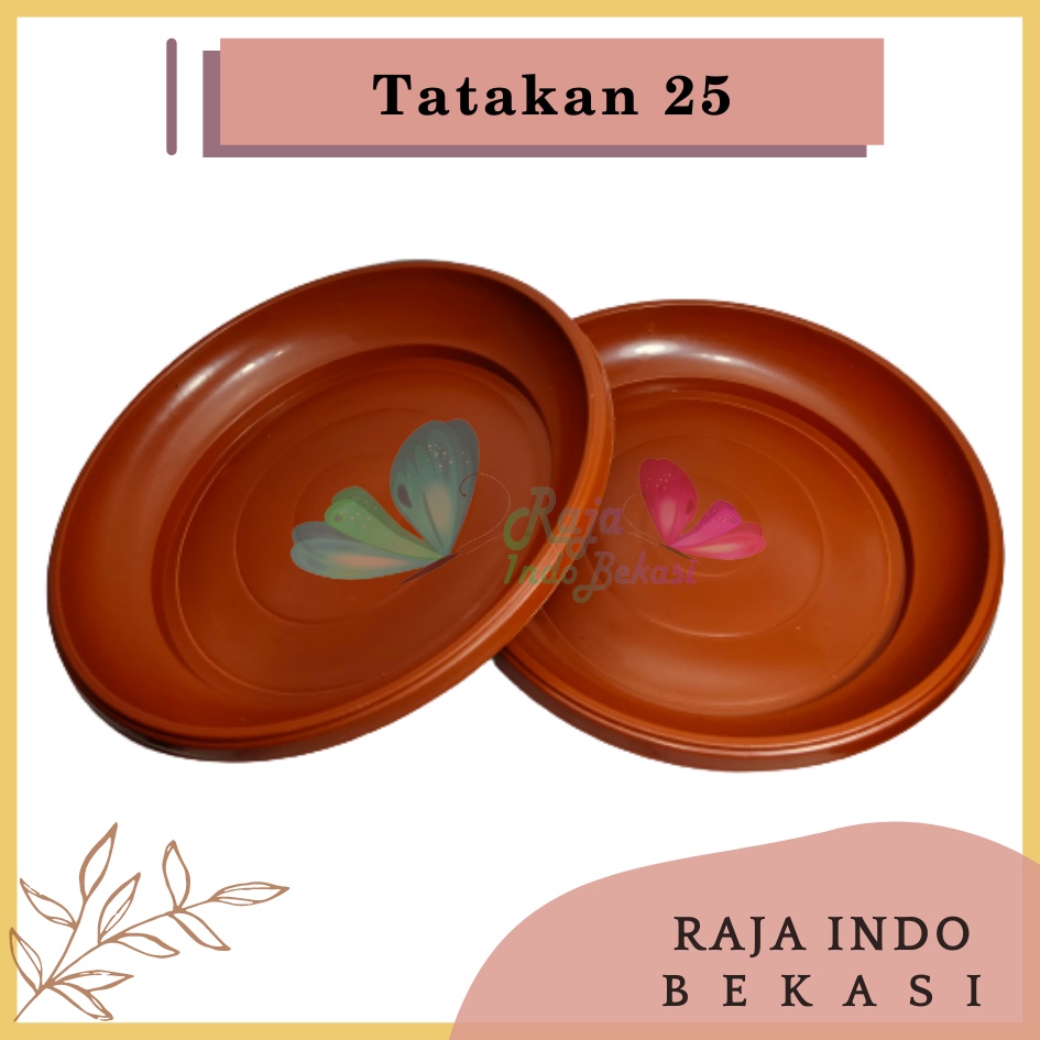 Tatakan Pot 25 Cm Coklat Merah Bata Alas Mawar Gbl Eco Tatakan Pot Tawon 20 21 24 25 27