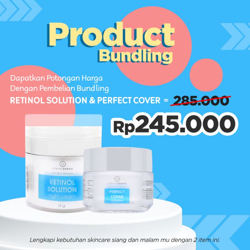 Jual Retinol Anti Aging Night Cream Dan Day Perfect Cream Urbanderma