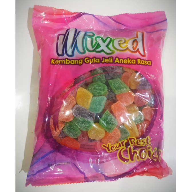 

Permen Jelly Waisun rasa buah mixed repack 100gr, 200gr