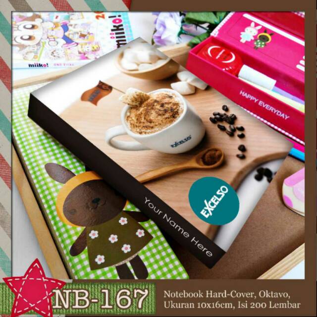 

Aneka Notebook A6 motif Excelso FREE TAMBAH NAMA