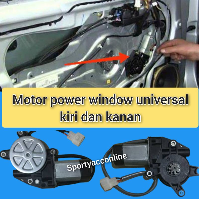 motor power  window universal gigi 7 dan gigi 8