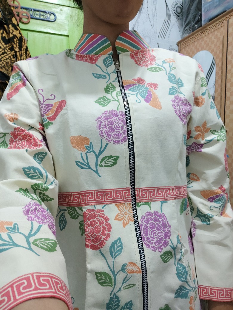 Blus Batik Peplum Baju Batik Kerja Baju Batik Modern Baju Batik Lapis Trikot Deethnik