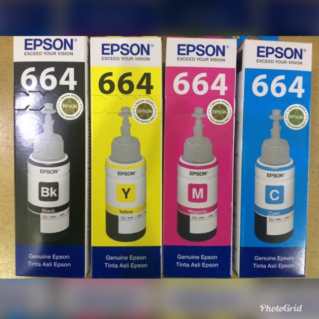 C_   Tinta Printer Epson 664 ORIGINAL SEGEL RESMI