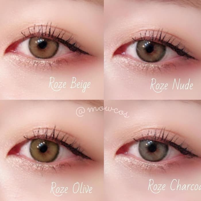 Softlens i-DoL Canna Roze Series by Princess Premium Lens Charcoal Gray Nude Brown Beige Olive Green