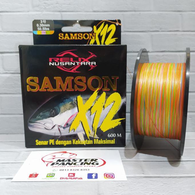 Senar Pe Relix Nusantara Samson X12 - Pe 3 - 600M - Senar Pancing