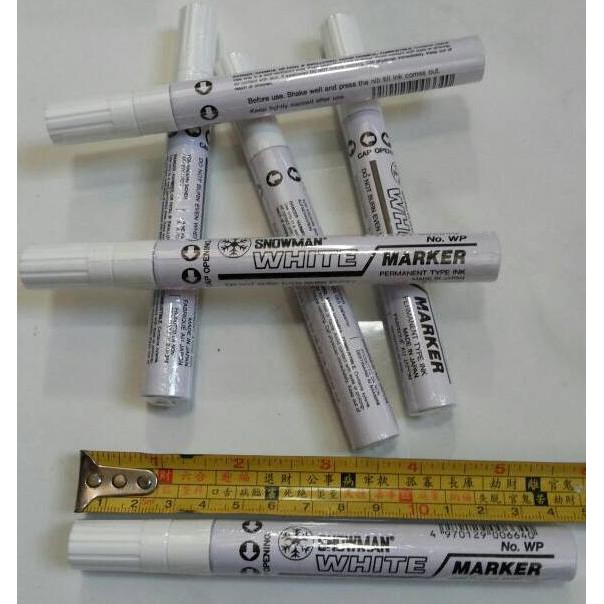 

Big Sale Spidol Snowman White Paint Marker WP-12 / Spidol Tinta Putih Permanent Big Sale