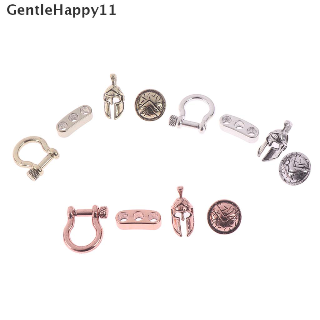 Gentlehappy 4PCs Manik-Manik Tali Paracord EDC Bentuk Salib