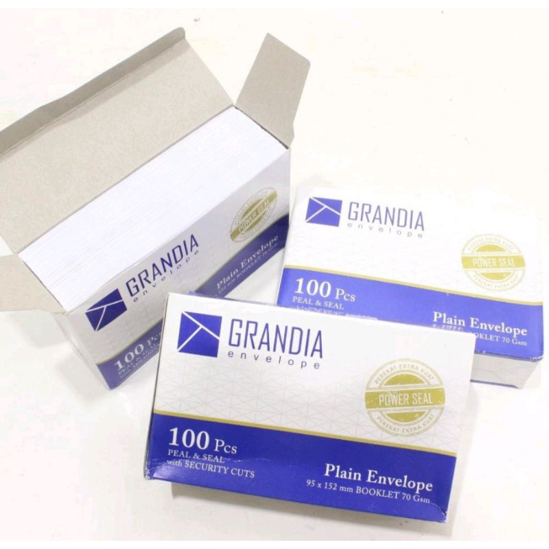 

(1 Pack) Amplop Putih Grandia 104 dengan Lem