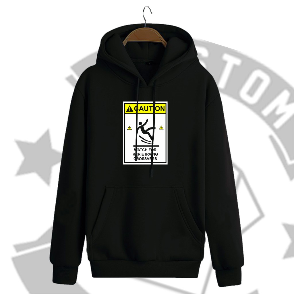 Sweater Hoodie NBA Brooklyn Nets Caution Kyrie Irving Crossovers