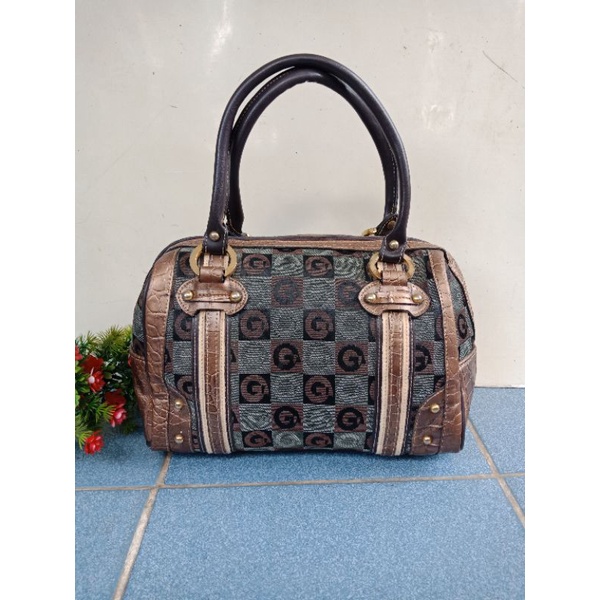 CAMBIO ORIGINAL HANDBAG SPEEDY KOMBINASI, UNIK &KEREN,  PRELOVED CAMBIO,  TAS CAMBIO, PRELOVED SPEED