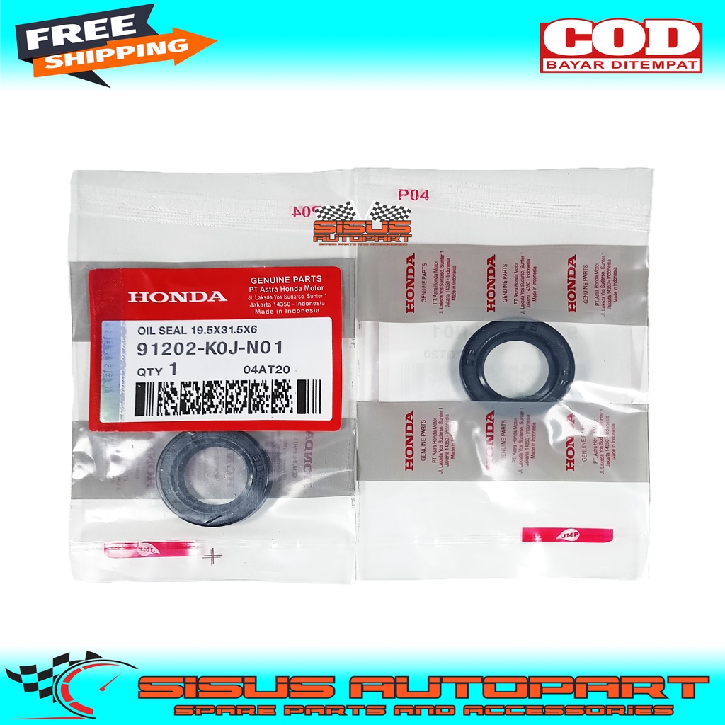 SEAL AS KRUK GENIO OIL SEAL 19.5X31.5X6 / SEAL KRUK AS GENIO BEAT ESP 2020 SCOOPY ESP 2021 BEAT STREET 2020 / SEAL AS KRUK KIRI GENIO K0J