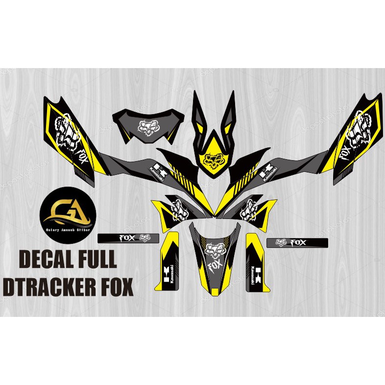 

DECAL STIKER D TRACKER FOX